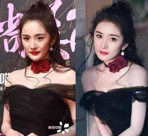 明星网红精修图对比,美丽背后的秘密